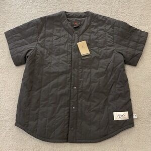 NWT Nike Air Jordan Flight Heritage Baseball Top Mens L Quilted Shirt FN4601